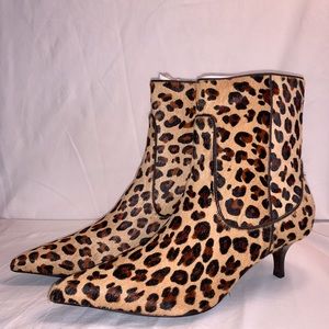Cole Haan Nike Air Booties Cheetah Real Calf Fur